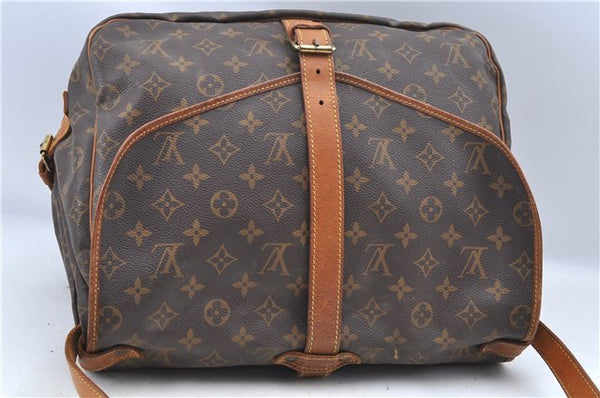 Authentic Louis Vuitton Monogram Saumur 35 Shoulder Cross Bag M42254 LV 5345F