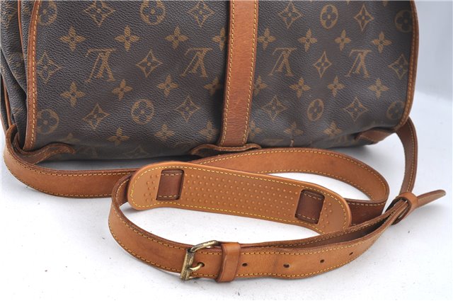 Authentic Louis Vuitton Monogram Saumur 35 Shoulder Cross Bag M42254 LV 5345F