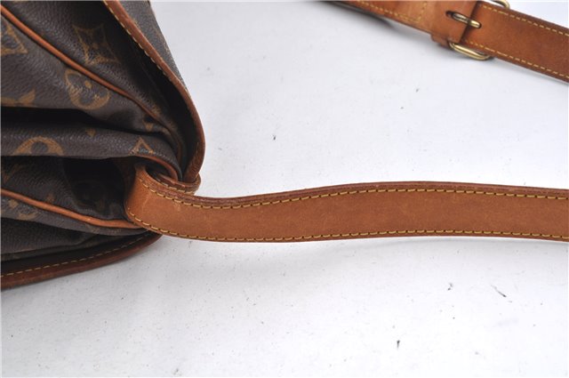 Authentic Louis Vuitton Monogram Saumur 35 Shoulder Cross Bag M42254 LV 5345F