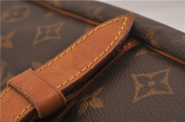 Authentic Louis Vuitton Monogram Saumur 35 Shoulder Cross Bag M42254 LV 5345F