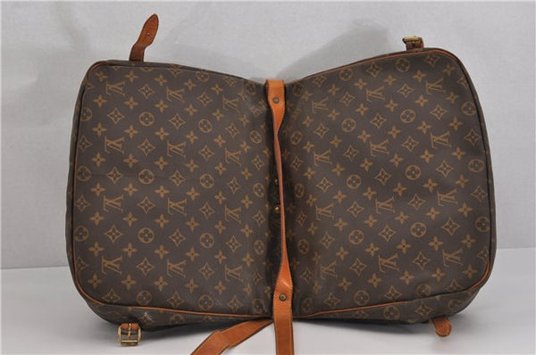 Authentic Louis Vuitton Monogram Saumur 35 Shoulder Cross Bag M42254 LV 5345F