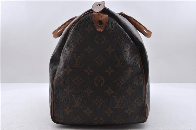 Authentic Louis Vuitton Monogram Speedy 35 Hand Boston Bag M41524 LV 5346D