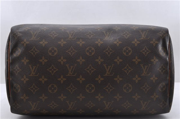 Authentic Louis Vuitton Monogram Speedy 35 Hand Boston Bag M41524 LV 5346D