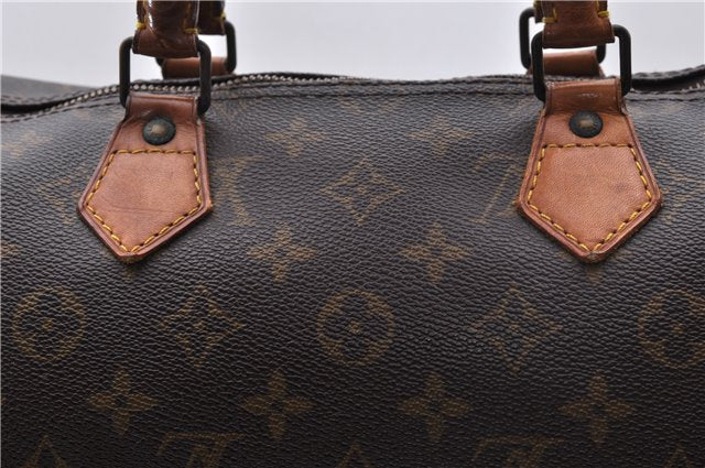 Authentic Louis Vuitton Monogram Speedy 35 Hand Boston Bag M41524 LV 5346D