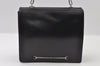 Authentic GUCCI Vintage Horsebit Shoulder Bag Purse Leather Black 5346I