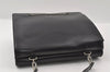 Authentic GUCCI Vintage Horsebit Shoulder Bag Purse Leather Black 5346I