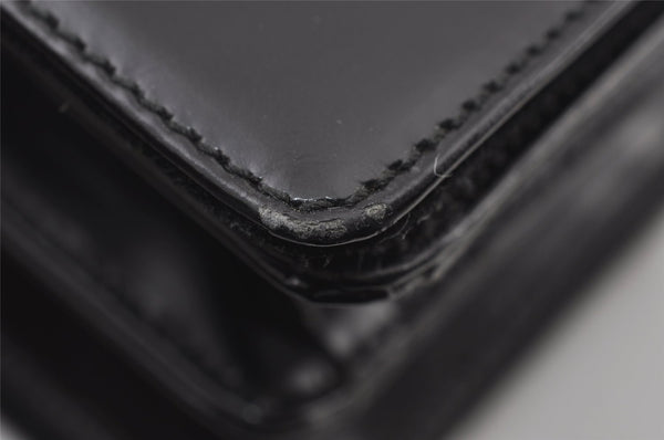 Authentic GUCCI Vintage Horsebit Shoulder Bag Purse Leather Black 5346I