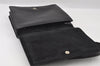 Authentic GUCCI Vintage Horsebit Shoulder Bag Purse Leather Black 5346I