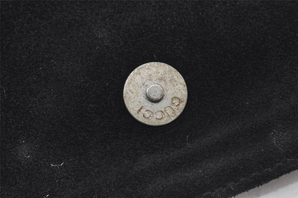 Authentic GUCCI Vintage Horsebit Shoulder Bag Purse Leather Black 5346I