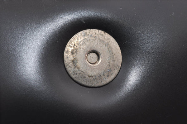 Authentic GUCCI Vintage Horsebit Shoulder Bag Purse Leather Black 5346I