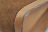 Authentic GUCCI Web Sherry Line Clutch Hand Bag Purse Suede Leather Brown 5347I