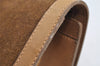 Authentic GUCCI Web Sherry Line Clutch Hand Bag Purse Suede Leather Brown 5347I