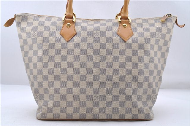 Authentic Louis Vuitton Damier Azur Saleya MM Shoulder Tote Bag N51185 LV 5348D