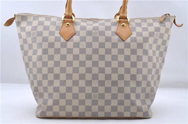 Authentic Louis Vuitton Damier Azur Saleya MM Shoulder Tote Bag N51185 LV 5348D