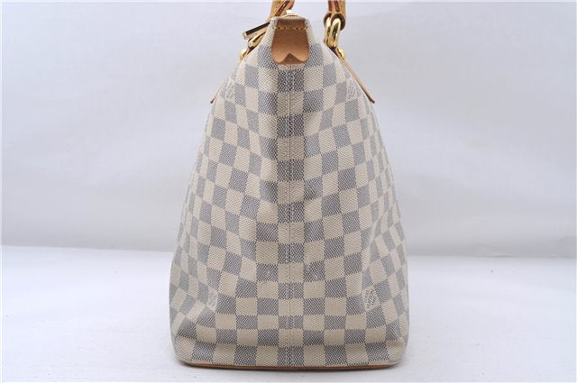 Authentic Louis Vuitton Damier Azur Saleya MM Shoulder Tote Bag N51185 LV 5348D