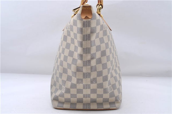 Authentic Louis Vuitton Damier Azur Saleya MM Shoulder Tote Bag N51185 LV 5348D