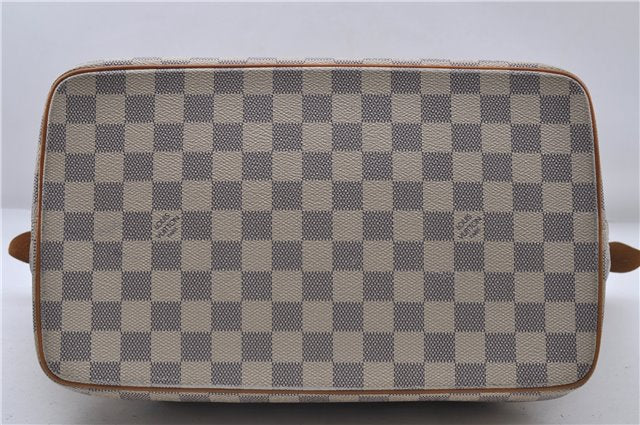 Authentic Louis Vuitton Damier Azur Saleya MM Shoulder Tote Bag N51185 LV 5348D