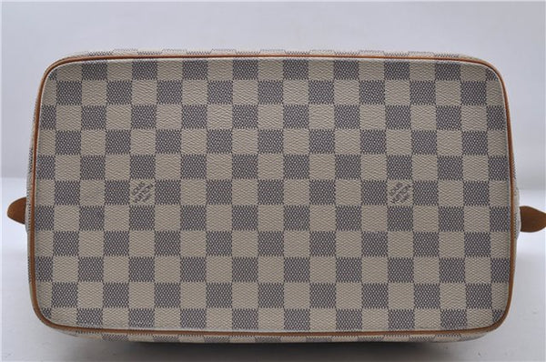 Authentic Louis Vuitton Damier Azur Saleya MM Shoulder Tote Bag N51185 LV 5348D