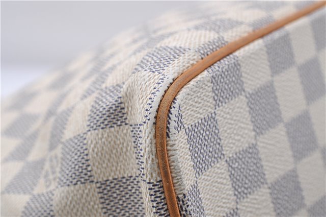 Authentic Louis Vuitton Damier Azur Saleya MM Shoulder Tote Bag N51185 LV 5348D