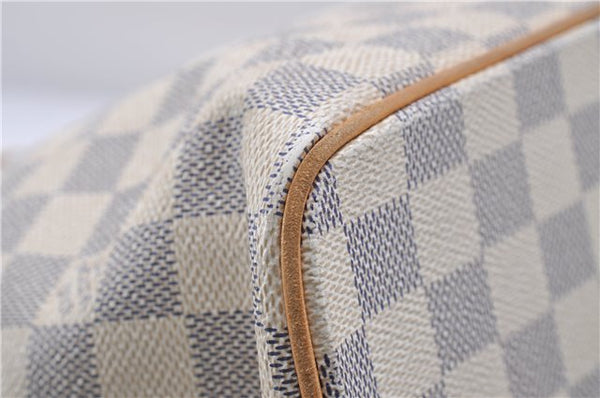 Authentic Louis Vuitton Damier Azur Saleya MM Shoulder Tote Bag N51185 LV 5348D