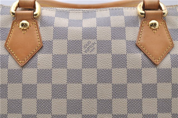 Authentic Louis Vuitton Damier Azur Saleya MM Shoulder Tote Bag N51185 LV 5348D