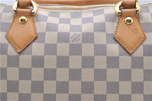 Authentic Louis Vuitton Damier Azur Saleya MM Shoulder Tote Bag N51185 LV 5348D