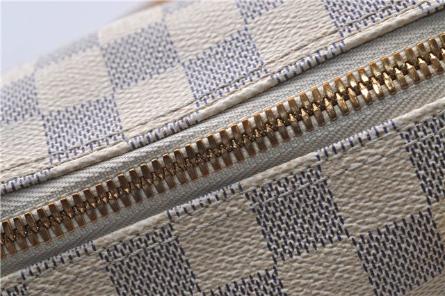 Authentic Louis Vuitton Damier Azur Saleya MM Shoulder Tote Bag N51185 LV 5348D