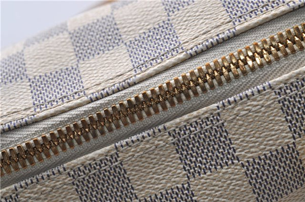 Authentic Louis Vuitton Damier Azur Saleya MM Shoulder Tote Bag N51185 LV 5348D