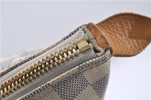 Authentic Louis Vuitton Damier Azur Saleya MM Shoulder Tote Bag N51185 LV 5348D