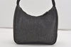 Authentic PRADA Sports Vintage Wool Leather Hand Bag Purse Gray 5349I