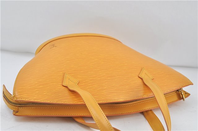 Authentic Louis Vuitton Epi Saint Jacques Hand Bag Yellow M52279 LV 5352D
