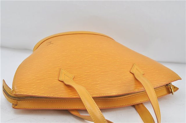 Authentic Louis Vuitton Epi Saint Jacques Hand Bag Yellow M52279 LV 5352D