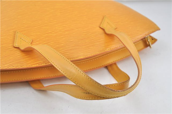 Authentic Louis Vuitton Epi Saint Jacques Hand Bag Yellow M52279 LV 5352D