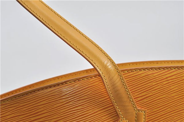 Authentic Louis Vuitton Epi Saint Jacques Hand Bag Yellow M52279 LV 5352D
