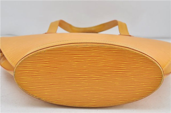 Authentic Louis Vuitton Epi Saint Jacques Hand Bag Yellow M52279 LV 5352D