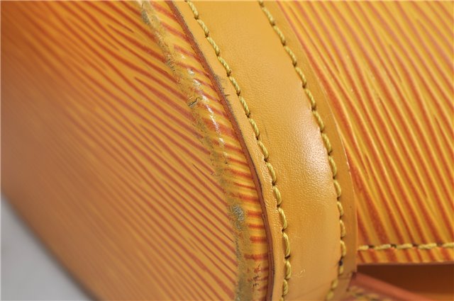 Authentic Louis Vuitton Epi Saint Jacques Hand Bag Yellow M52279 LV 5352D