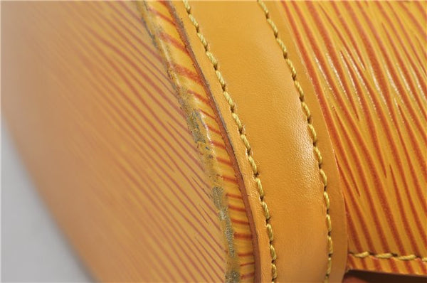 Authentic Louis Vuitton Epi Saint Jacques Hand Bag Yellow M52279 LV 5352D