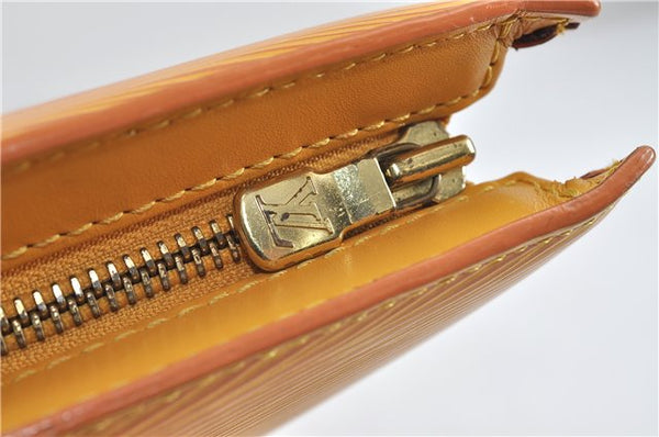 Authentic Louis Vuitton Epi Saint Jacques Hand Bag Yellow M52279 LV 5352D