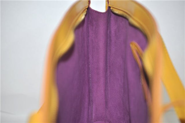 Authentic Louis Vuitton Epi Saint Jacques Hand Bag Yellow M52279 LV 5352D