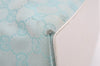 Authentic GUCCI Shoulder Tote Bag GG Canvas Leather 0021099 Light Blue 5352I