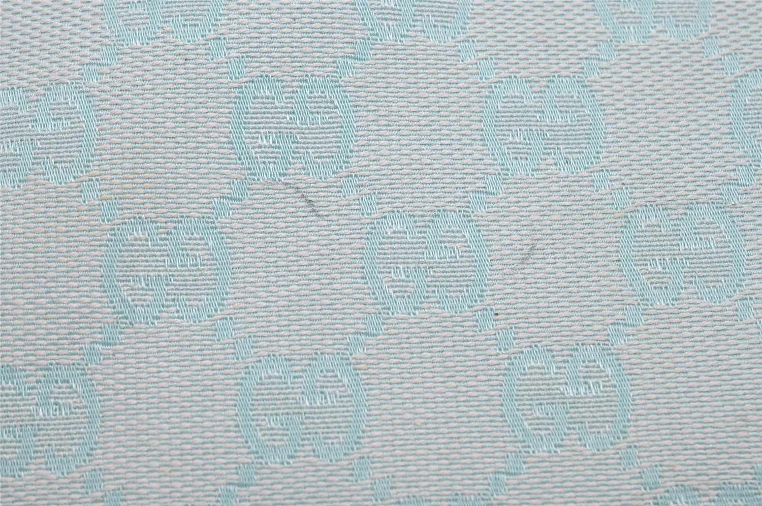 Authentic GUCCI Shoulder Tote Bag GG Canvas Leather 0021099 Light Blue 5352I