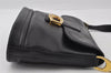 Authentic GUCCI Vintage Shoulder Bag Purse Leather Black 5353I