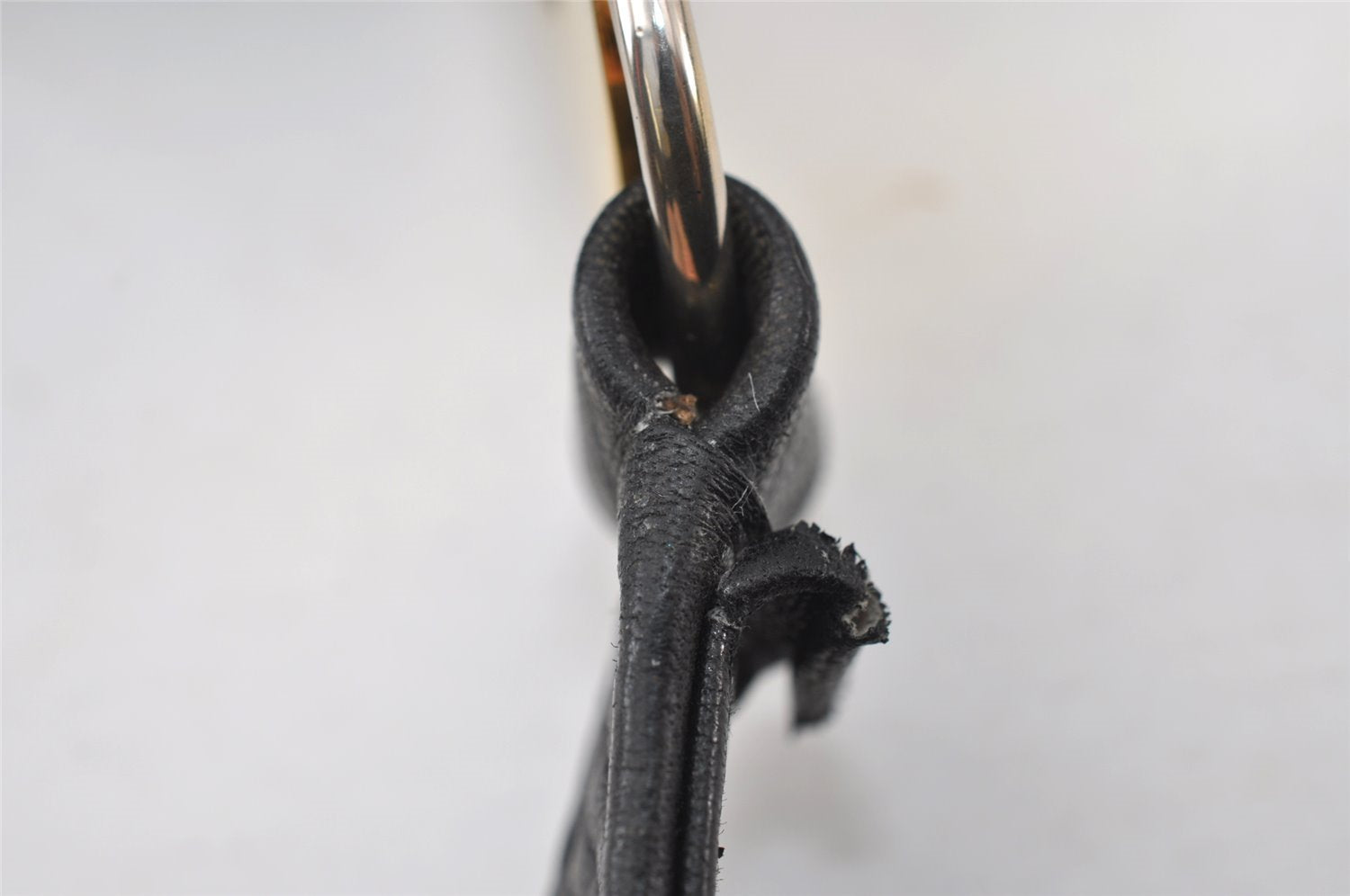 Authentic GUCCI Vintage Shoulder Bag Purse Leather Black 5353I