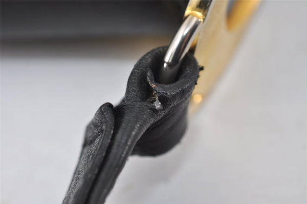 Authentic GUCCI Vintage Shoulder Bag Purse Leather Black 5353I