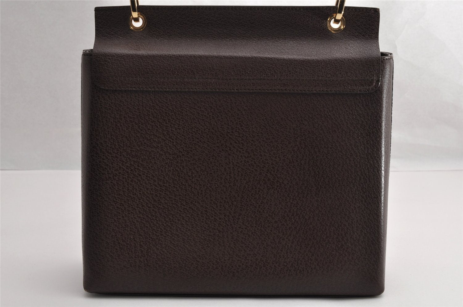 Authentic GUCCI Bamboo Vintage Hand Bag Purse Leather Brown 5355I