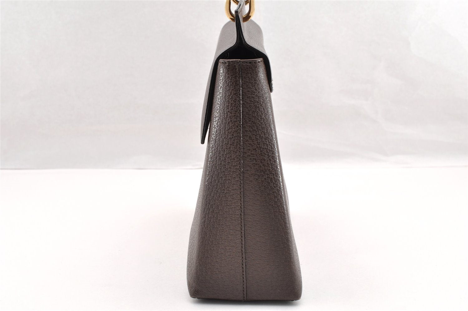 Authentic GUCCI Bamboo Vintage Hand Bag Purse Leather Brown 5355I