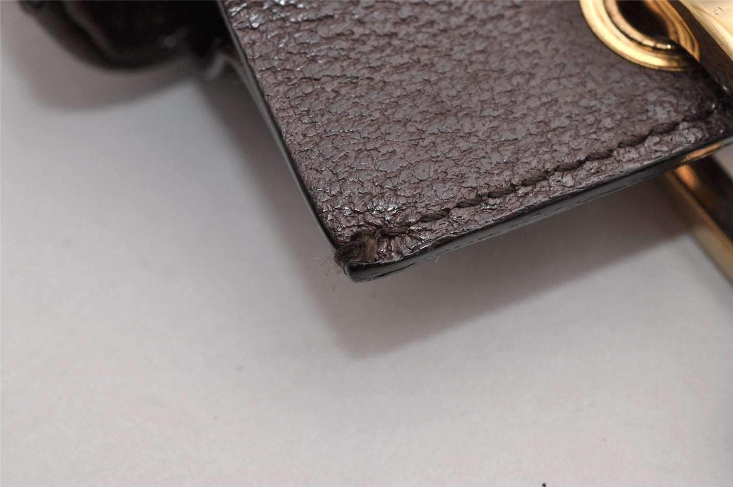 Authentic GUCCI Bamboo Vintage Hand Bag Purse Leather Brown 5355I