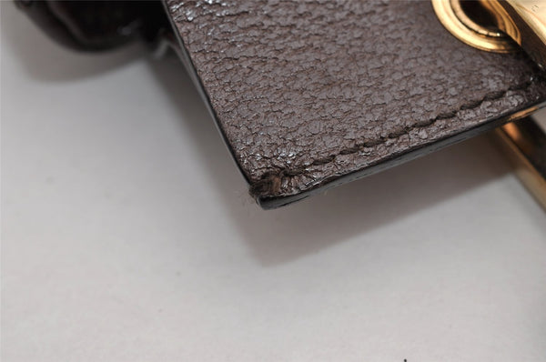 Authentic GUCCI Bamboo Vintage Hand Bag Purse Leather Brown 5355I