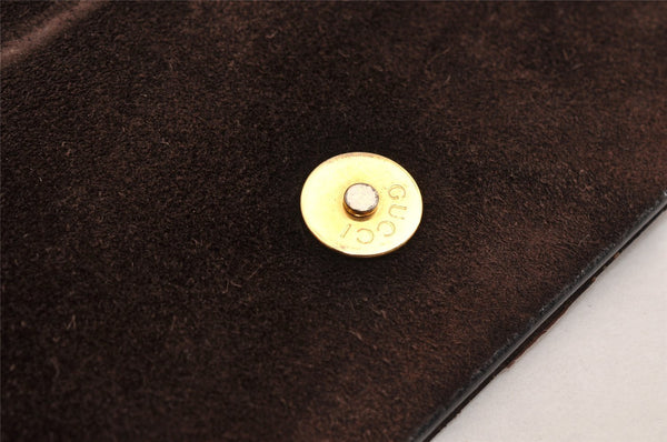 Authentic GUCCI Bamboo Vintage Hand Bag Purse Leather Brown 5355I