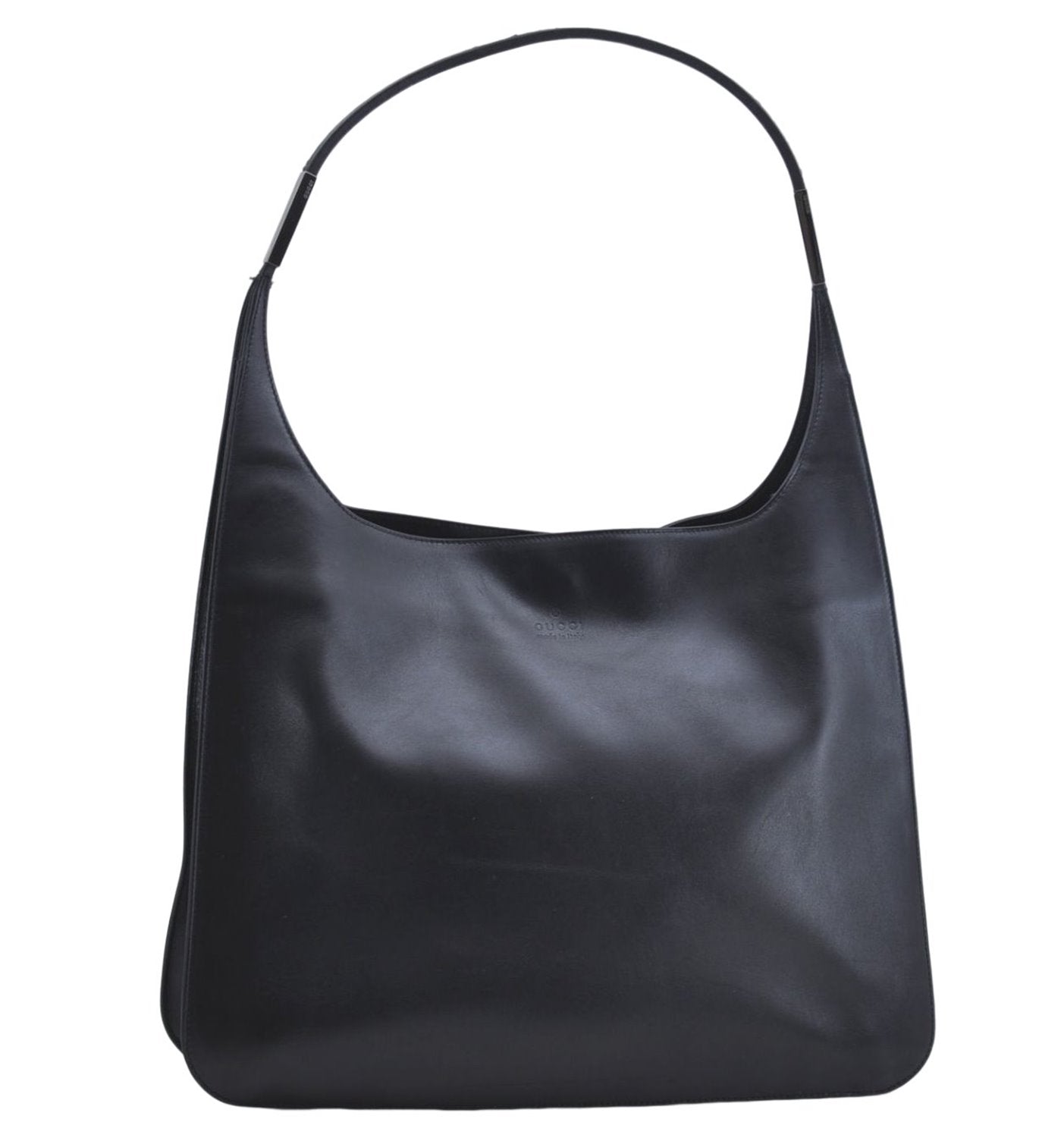 Authentic GUCCI Shoulder Tote Bag Leather 0013192 Black 5357D